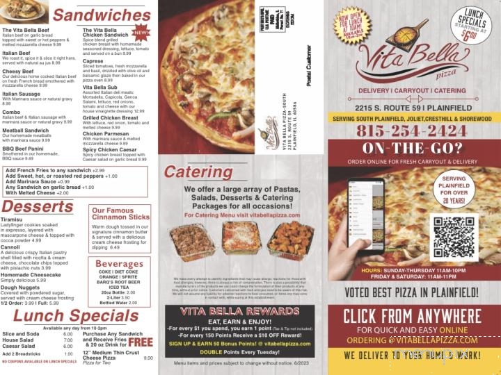 Vita Bella Pizza - South - Plainfield, IL