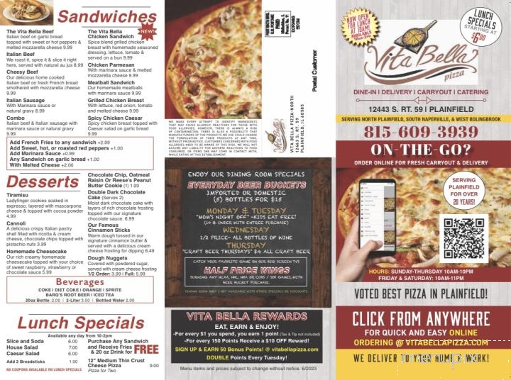 Vita Bella Pizza - Plainfield, IL