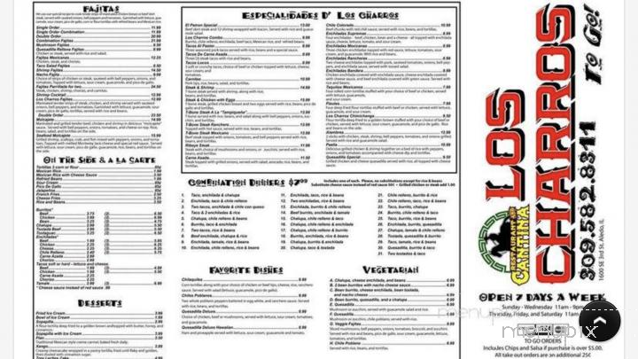 Los Charros, Mexican Bar & Grill - Aledo, IL