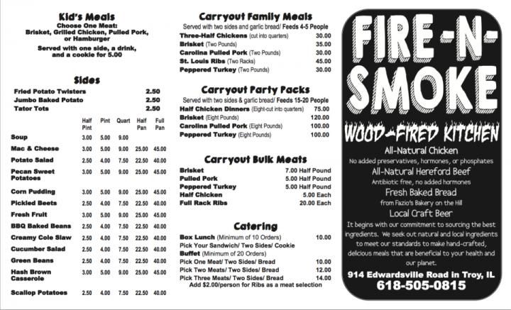 Fire-n-Smoke Wood Fired Kitchen - Troy, IL